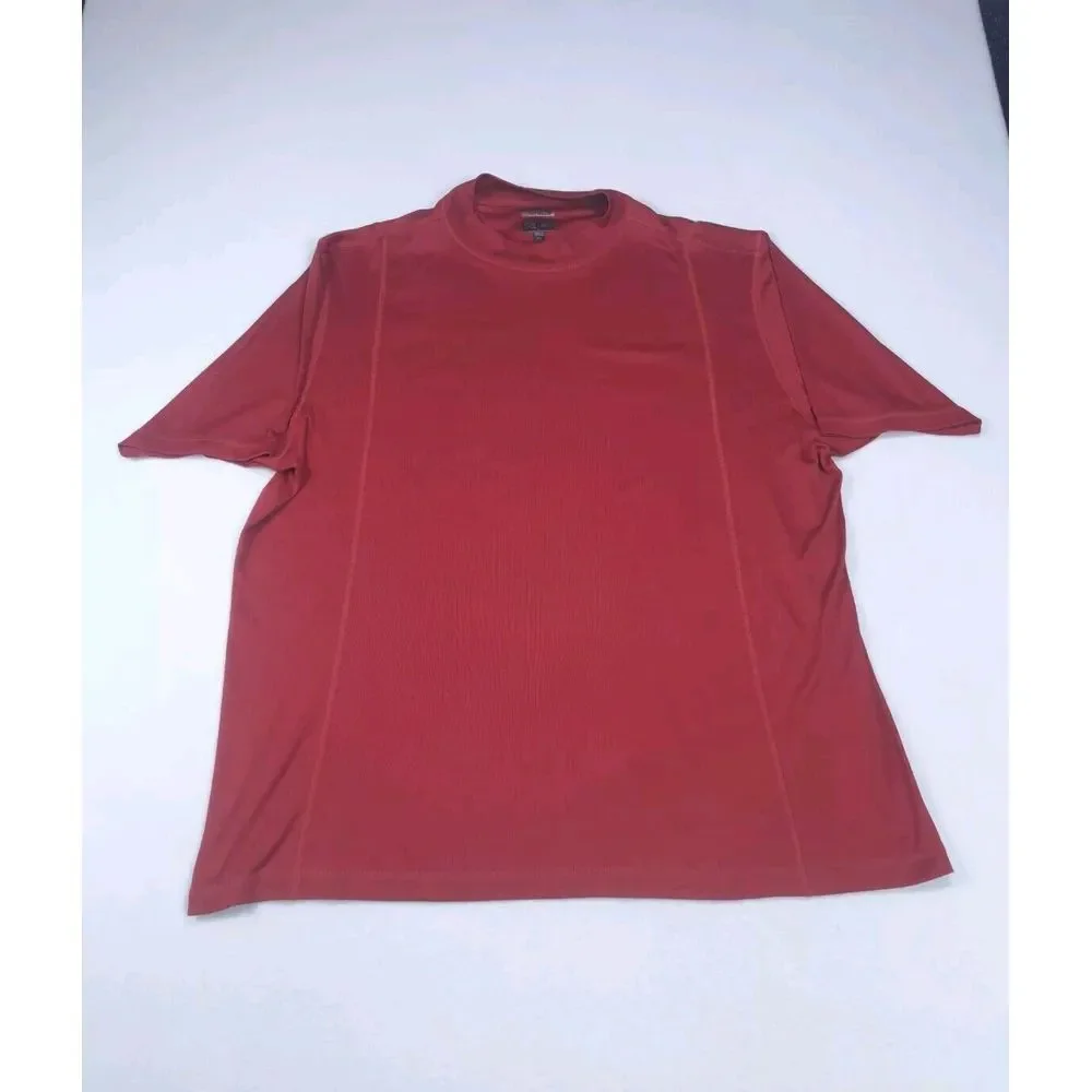 Adidas Shirt Mens XXL Red Climacool Athleisure Lounge Wear Performance Crew Neck